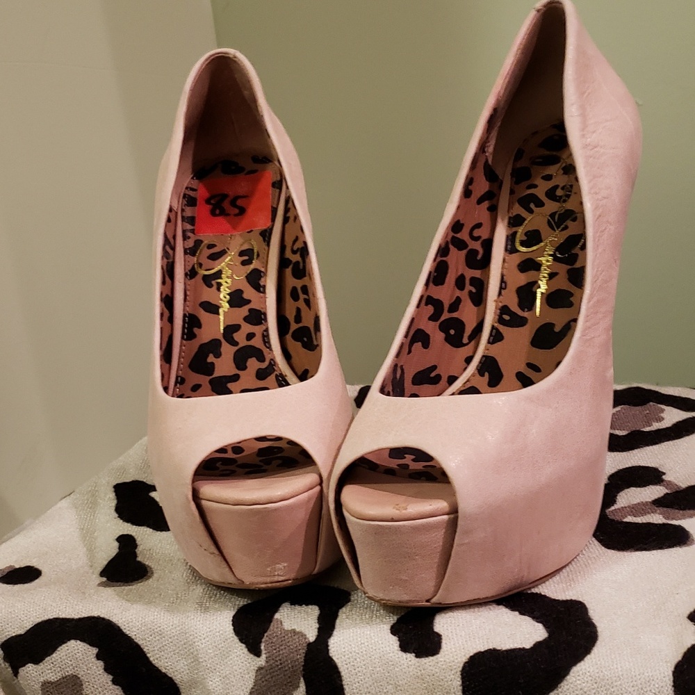 Blush Pink platform hills